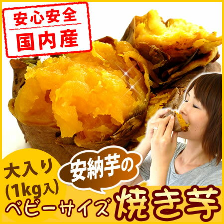 レビューを書いて送料無料！ご好評につき復活★安納芋の焼き芋あま〜いやき芋♪焼きいもであったまろう♪さつまいもスイーツ【大入りたっぷり1kg入り】 ※順次発送※北海道・沖縄別途送料600円