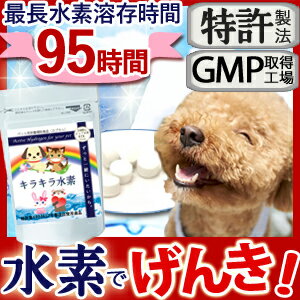 【特許製法】愛犬に！キラキラ水素30入「 水素水 と違い長時間持続！」［ ペット用 水素サ…...:ojk100:10000000