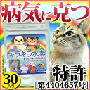 即納【愛猫に!キラキラ水素】30入★病気に克つ!マイナス水素イオンサプリメント涙目・目やに・免疫・体力・口内炎・歯周病・口臭・老化・腎不全・ガン・痴呆・風邪・食欲不振・免疫不全・癌・クレアチニン・高齢猫・シニア【東北】10倍_0808-0809