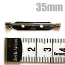 パーツ コサージュピン 35mm シルバー 3b