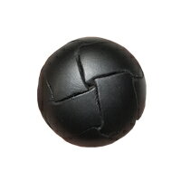 ボタン　牛革バスケットボタン（No.100カワボタン）　黒　25mm　6a 　　　