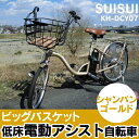 ビッグバスケットタイプ低床電動アシスト自転車 20/24イン...
