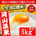晴れの国岡山で穫れたお米 5kg 送料無料