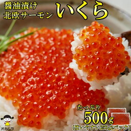 値下げしました！いくら <strong>業務用</strong> 醤油漬け 500g ( 250g ×2パック 小分け ) 北欧サーモン トラウト 鮭 さけ サラダ 寿司 海鮮 軍艦 海鮮 丼 <strong>お茶漬け</strong> 手巻き ちらし寿司 醤油 冷凍 青森 オカムラ食品工業 オカムラ食品 入学式 お花見 パーティー ゴールデンウィーク