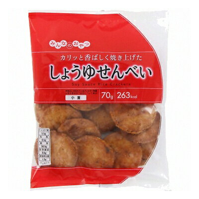 みんなのおやつ しょうゆせんべい 70g 12コ入り 2015/01/20発売