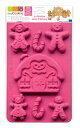 SC シリコンモールド La famille pain d'pices(ジンジャーブレッド)REF 3144 シリコン型 クリスマス お菓子