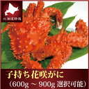 【送料無料】 北海道産『浜茹で 花咲蟹 子持ちメス』(ボイル...