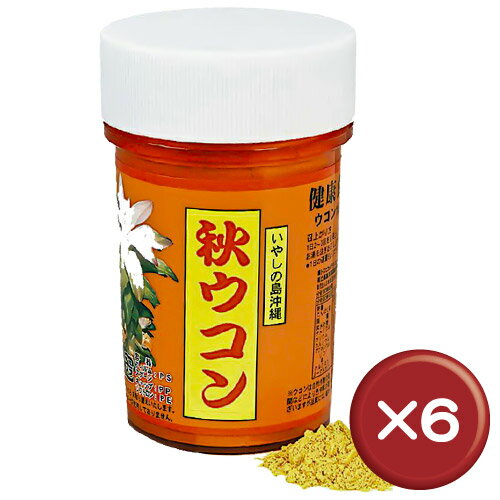 【送料無料】【15%off】比嘉製茶 秋ウコン粉 100g 6個セットクルクミンがたっぷり｜肝臓［健康食品＞サプリメント＞ウコン］