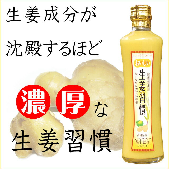 おいしい生姜習慣300ml【6千円以上送料無料】【しょうが紅茶】【しょうが湯】【生姜】【し…...:okinawa-takarajima:10000223