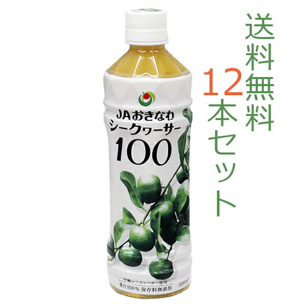 【送料無料】 JAおきなわシークヮーサー100 沖縄県産100%原液500ml×12本セット。青切りシークワーサー シークワーサージュース