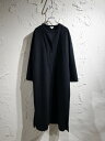 ENFOLD/19AW/ダブルクロスボックスドレス/36/BLK【中古】