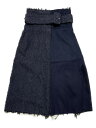 UNITED TOKYO/パッチワークスカート/1/ネイビー【中古】