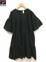 Merlette ティアードワンピース/XS/ブラック【中古】