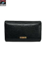 GUCCI/シマレザー/長財布/黒【中古】