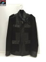 コムサ レザーパッチワーク M-65 ジャケット(L)【中古】