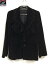 COMME des GARCONS ベロアジャケット M 黒【中古】
