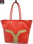 Yves Saint Laurent レザートートバッグ RED 【中古】