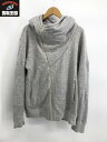 hatra 裏起毛 ジップパーカー グレー 【中古】