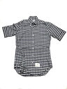 THOM BROWNE ギンガムチェックシャツ ブルー 【中古】