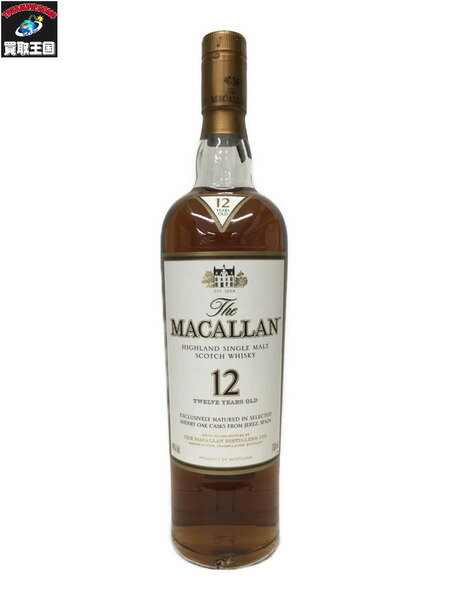 The MACALLAN ザ・<strong>マッカラン</strong> <strong>12年</strong> <strong>シェリーオークカスク</strong> 旧ボトル 700ml【中古】