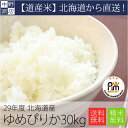 【新米29年度産】 北海道から直送!【送料無料】北海道米 ゆめぴりか 30kg ( 米 30kg 送料無料 /米/コメ)
