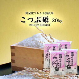 無洗米 送料無料 20kg こつぶ姫 5kg袋×4ケ 【別途送料加算地域あり】