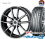 【国産タイヤ・ホイール 新品 4本セット】◆ホットスタッフ G.スピード P-02◆225/40R18255/35R18 (225/40-18 255/35-18)新品ヨコハマ ブルーアースA AE50 【バランス調整済み!】