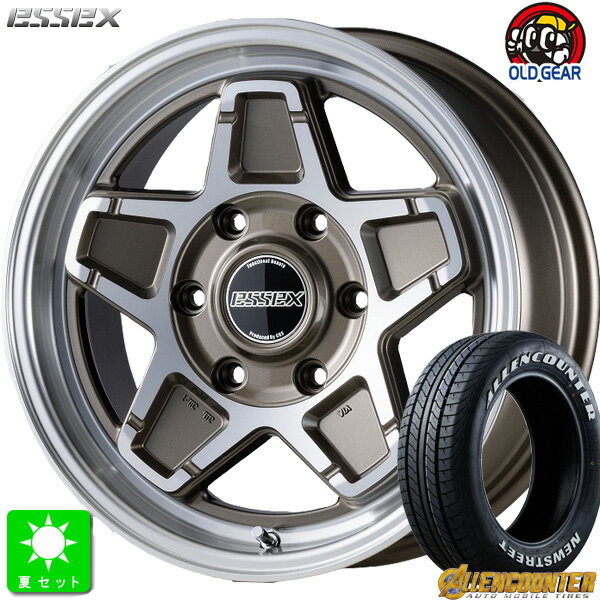 215/65R16C 109/107Tオーレンカウンター Newストリート OG-20 ホワイトレター新品 サマータイヤ ホイール4本セットエセックス ESSEX ENCS16インチ 6.5J 6H139.7ブロンズポリッシュ組込み済 バランス調整済 taiya