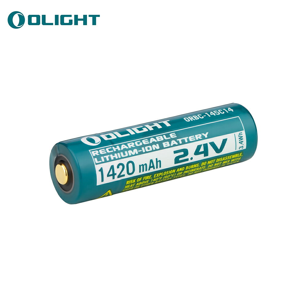 OLIGHT(オーライト) バッテリー <strong>14500</strong>充電池 (2.4V 1420mAh) I5R EOS専用 専用バッテリー リチウムイオン電池 PSE済み