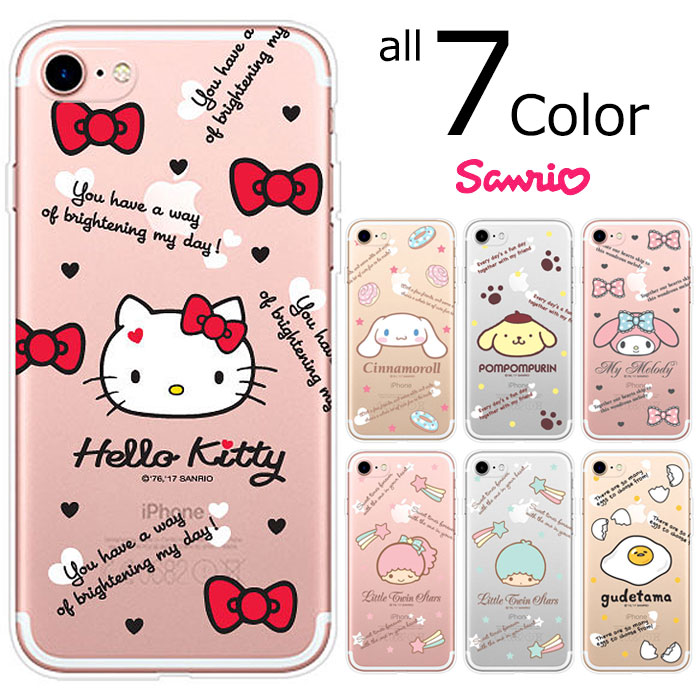[Sanrio Characters Icon TPU Clear Jelly TI LN^[Y ACR  WF[] X}zP[X iPhoneXS iPhone10s iPhoneX iPhone10 iPhone8 iPhone7 iPhone6s iphone6plus iphone6splus iphone7plus iphone8plus ACtH ACz vXyz