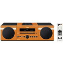 【中古】ヤマハ マイクロコンポ CD/USB/ワイドFM・AMラジオ/Bluetooth対応クロックオーディオ オレンジ MCR-B043(D)