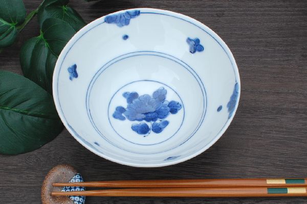 濃牡丹　リム型ボール藍凛堂 藍の器 小鉢 鉢 リム型小鉢 取鉢 ボール 美濃焼 日本製