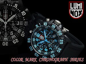 ルミノックス メンズ クロノグラフ 腕時計 ブラック ブルー ラバー 3083数量限定セール価格!!Luminox ルミノックス ネイビーシールズ メンズクロノグラフ腕時計 3083