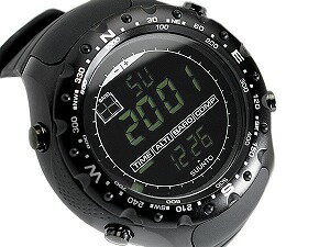 【SUUNTO X-Lander Military】スント エックスランダー ミリタリー メンズ デジタル腕時計 オールブラック SS012926110