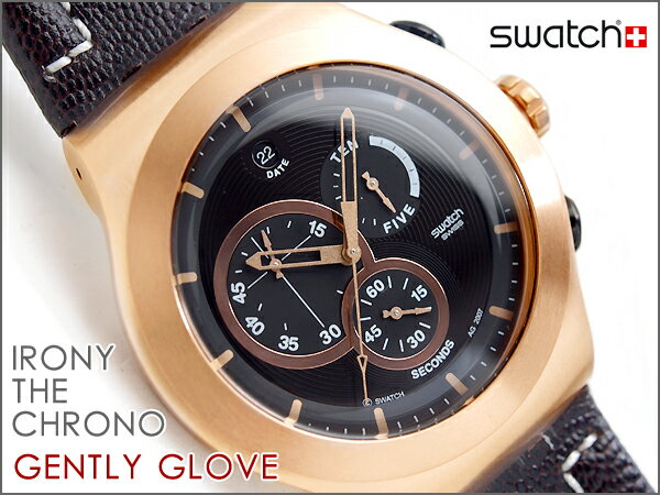 【Swatch IRONY THE CHRONO】スウォッチ メンズ 腕時計 クロノグラフ Gently Glove ジェントリー・グローブ YOG400
