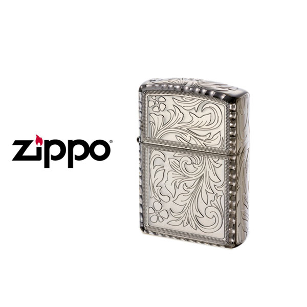 【ZIPPO】ジッポー オイルライター KING キング プラチナメッキ 5面エッチング …...:onemore:10093601