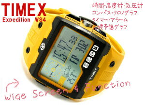 【TIMEX】タイメックス エクスペディション WS4 メンズ アウトドア腕時計 イエロー T49758TIMEX Expedition タイメックス エクスペディション WS4 メンズ アウトドア腕時計 T49758