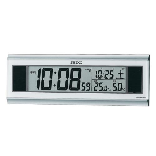 【SEIKO CLOCK】セイコー ハイブリッドソーラー 温湿度表示つき 電波置時計 掛置兼用 SQ420S【送料無料】SEIKO セイコー ハイブリッドソーラー 電波置時計 SQ420S
