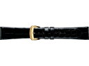 【SEIKO BAND】18mm セイコー 替えベルト クロコダイル(フランス仕立) 紳士用 黒色 DA08【正規品】【返品不可】【ネコポス可】