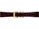 【SEIKO BAND】16mm セイコー 替えベルト サイドワニ(切身) 紳士用 こげ茶色 DA61【正規品】【返品不可】【ネコポス可】