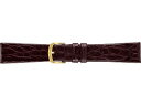 【SEIKO BAND】18mm セイコー 替えベルト 牛革ワニ型押(へり返しはっ水) 紳士用 こげ茶色 DA83【正規品】【返品不可】【ネコポス可】