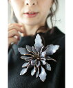 【再入荷♪5月19日12時&22時より】(グレー)「french pave」華やかに咲き誇る花びらのブ