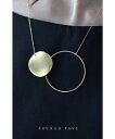 【再入荷♪5月29日12時&22時より】「frenchpave」寄り添う輪とプレートのネックレス
