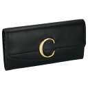 クロエ CHLOE 2020年春夏新作 長財布 二つ折り Chloe' C ブラック CHC19SP055 A37 001