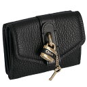 クロエ CHLOE 2020年春夏新作 財布 三つ折り ABY パドロック付き トリフォールドウォレット ブラック CHC19WP312 B71 001