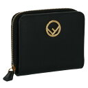 フェンディ FENDI 2020年春夏新作 財布 二つ折り F IS FENDI コンパクト財布 ラウンドジップ ブラック 8M0407 A18B F0KUR