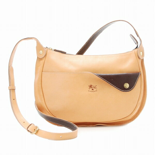 【楽ギフ_包装】IL BISONTE/イルビゾンテ VACCH,BICOLOREショルダーバッグ A2209 CPP 413