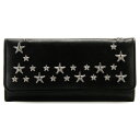 【送料無料】JIMMY CHOO/ジミーチュウ 2014年秋冬新作 カーフスキン/スタッズ 二つ折り長財布 NINO CSQ 0050