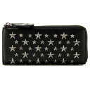 【送料無料】JIMMY CHOO/ジミーチュウ 2014年秋冬新作 カーフスキン/スタッズ L字ファスナー長財布 NIXIE CST 0050