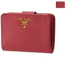 プラダ PRADA 財布 二つ折り レディース サフィアーノ ミニ財布 1ML018 QWA